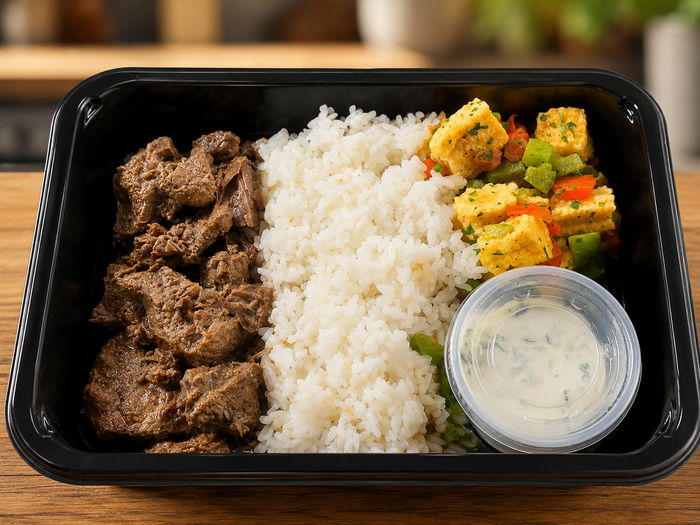 Beef Barbacoa Rice Bowl with Corn