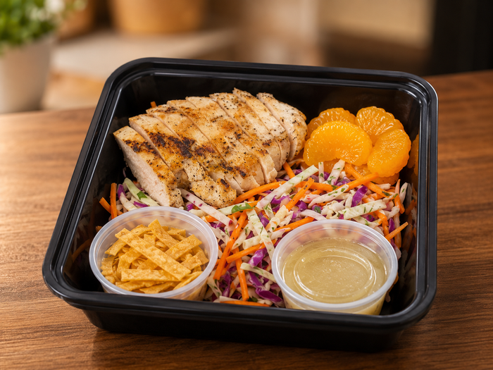 Asian Ginger-Lime Crunch Salad with Chicken