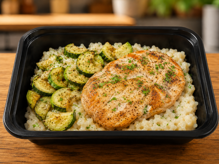 Chicken Risotto with Zucchini