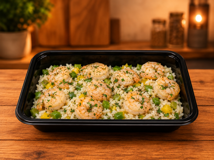 Caribbean Shrimp with Island Rice
