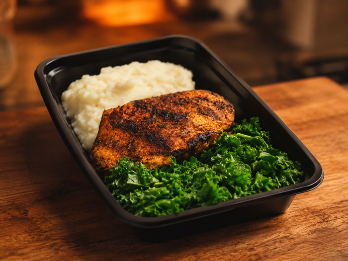 Moroccan Chicken, Mashed Potatoes and Brussel Sprouts