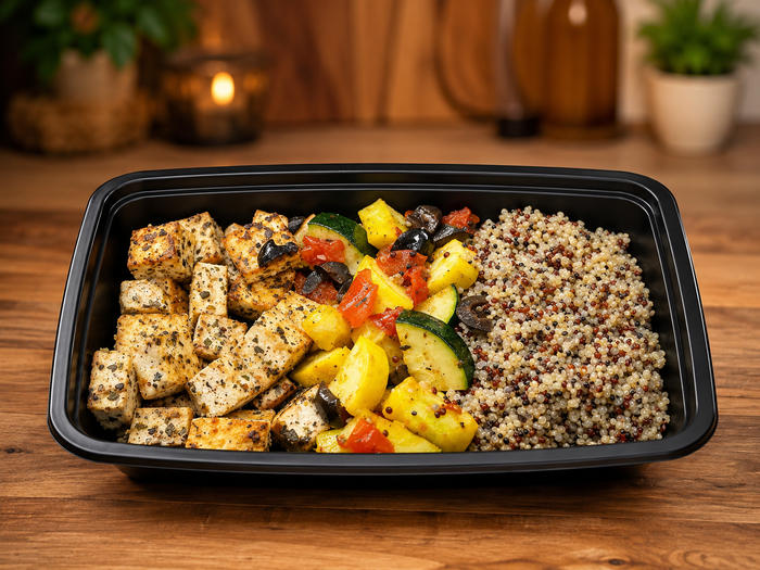 Tofu Bowl with Quinoa and Vegetables